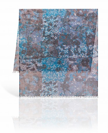 Палантин Женский ZW-DENSE.FLORAL/BLACK